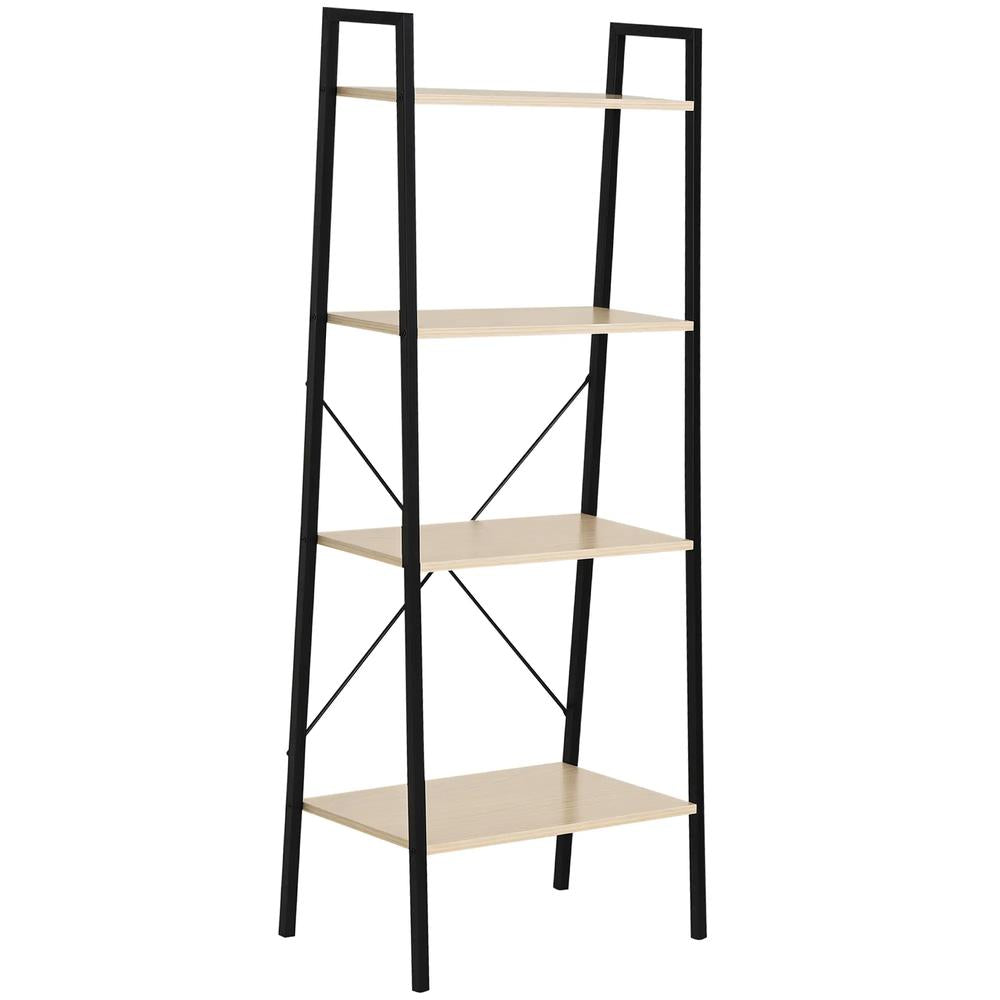 HOMCOM Ladder Shelf, Bookshelf, 4-Tier Industrial Storage Rack for Living Room, Bedroom, Kitchen Additional View 20