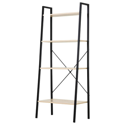 HOMCOM Ladder Shelf, Bookshelf, 4-Tier Industrial Storage Rack for Living Room, Bedroom, Kitchen Additional View 21