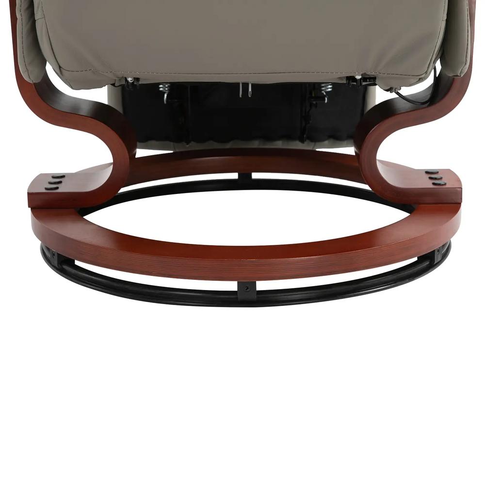 HOMCOM Reclining Swivel Chair, with Footrest 833-621V70 Additional View 19