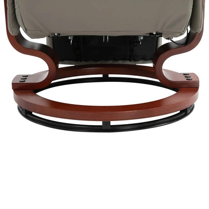 HOMCOM Reclining Swivel Chair, with Footrest 833-621V70 Additional View 19