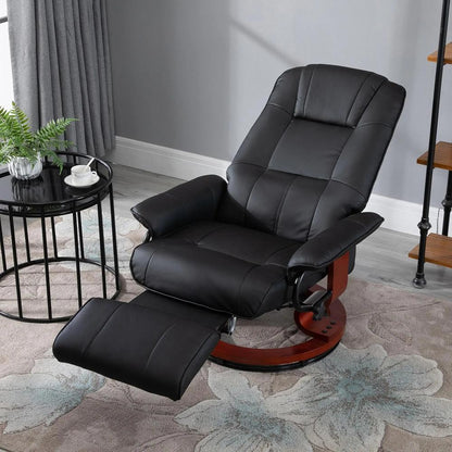 HOMCOM Reclining Swivel Chair, with Footrest 833-621V70 Additional View 2