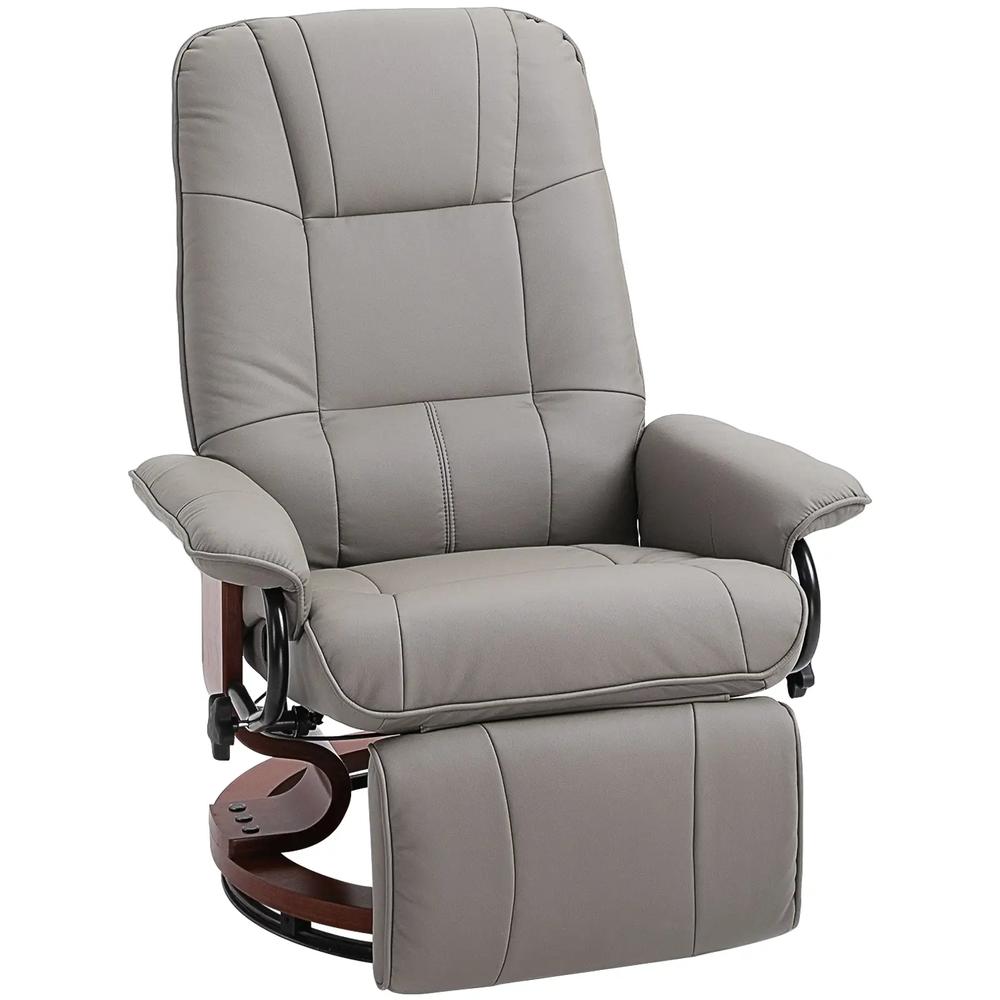 HOMCOM Reclining Swivel Chair, with Footrest 833-621V70 Additional View 22