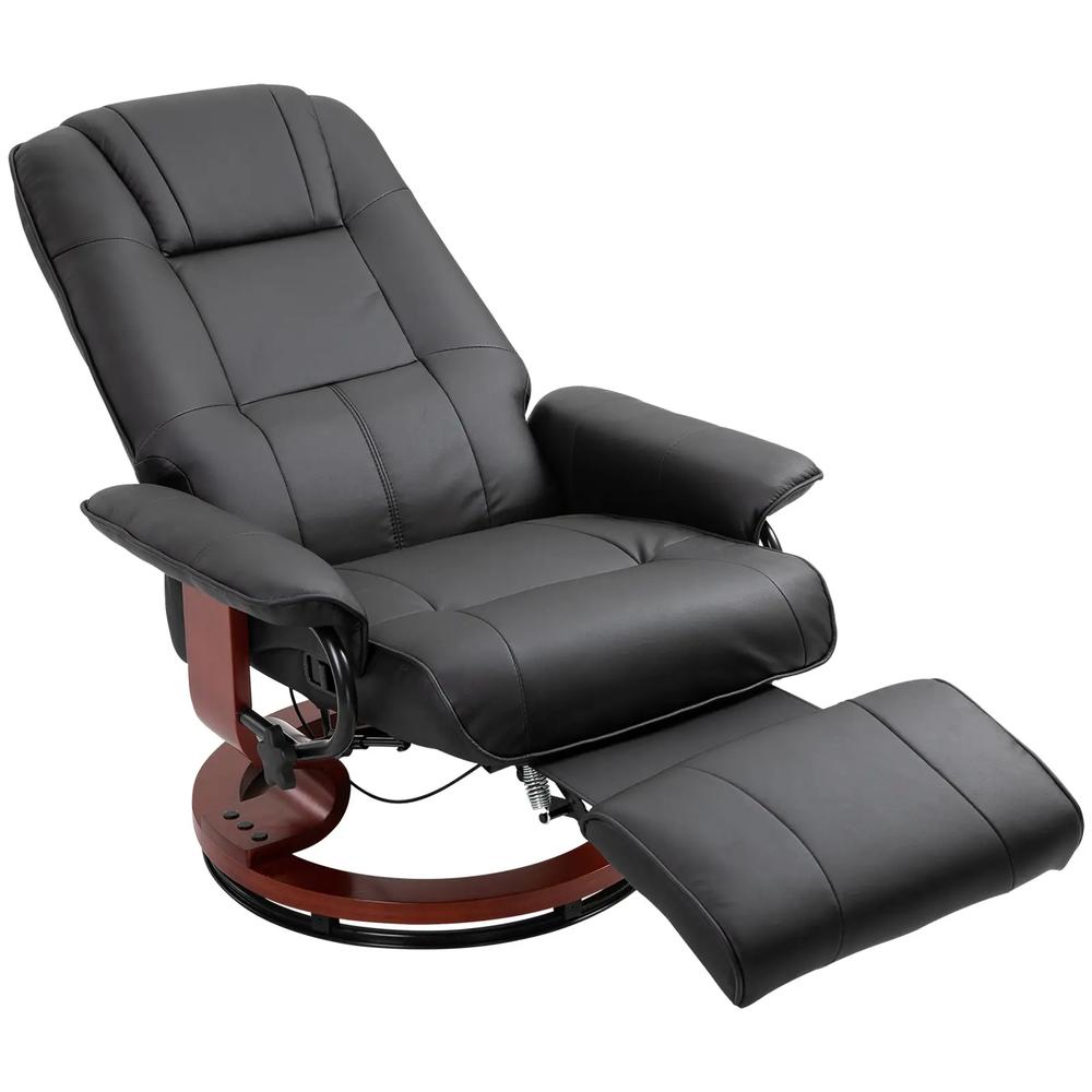 HOMCOM Reclining Swivel Chair, with Footrest 833-621V70 Additional View 10