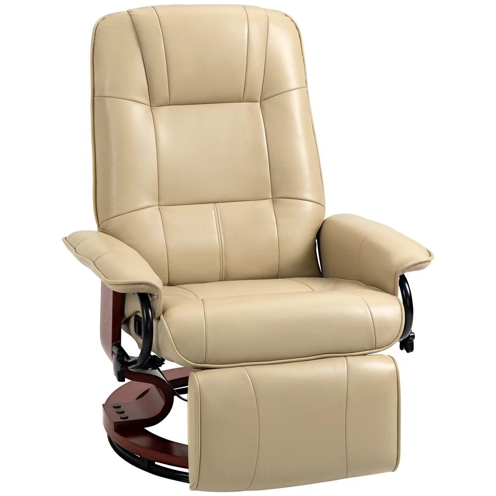HOMCOM Reclining Swivel Chair, with Footrest 833-621V71 Additional View 13
