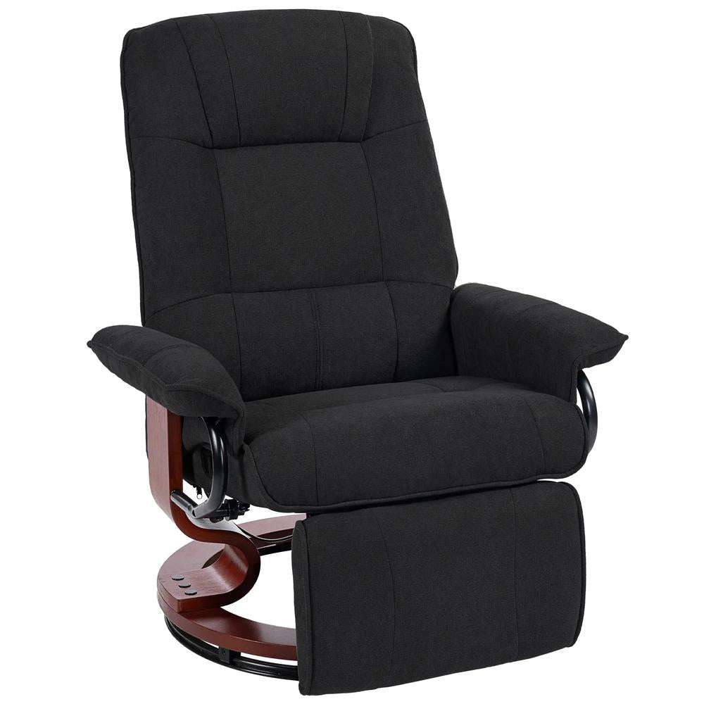 HOMCOM Reclining Swivel Chair, with Footrest 833-621V71 Additional View 14