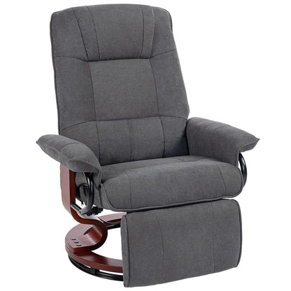 HOMCOM Reclining Swivel Chair, with Footrest 833-621V71 Additional View 24