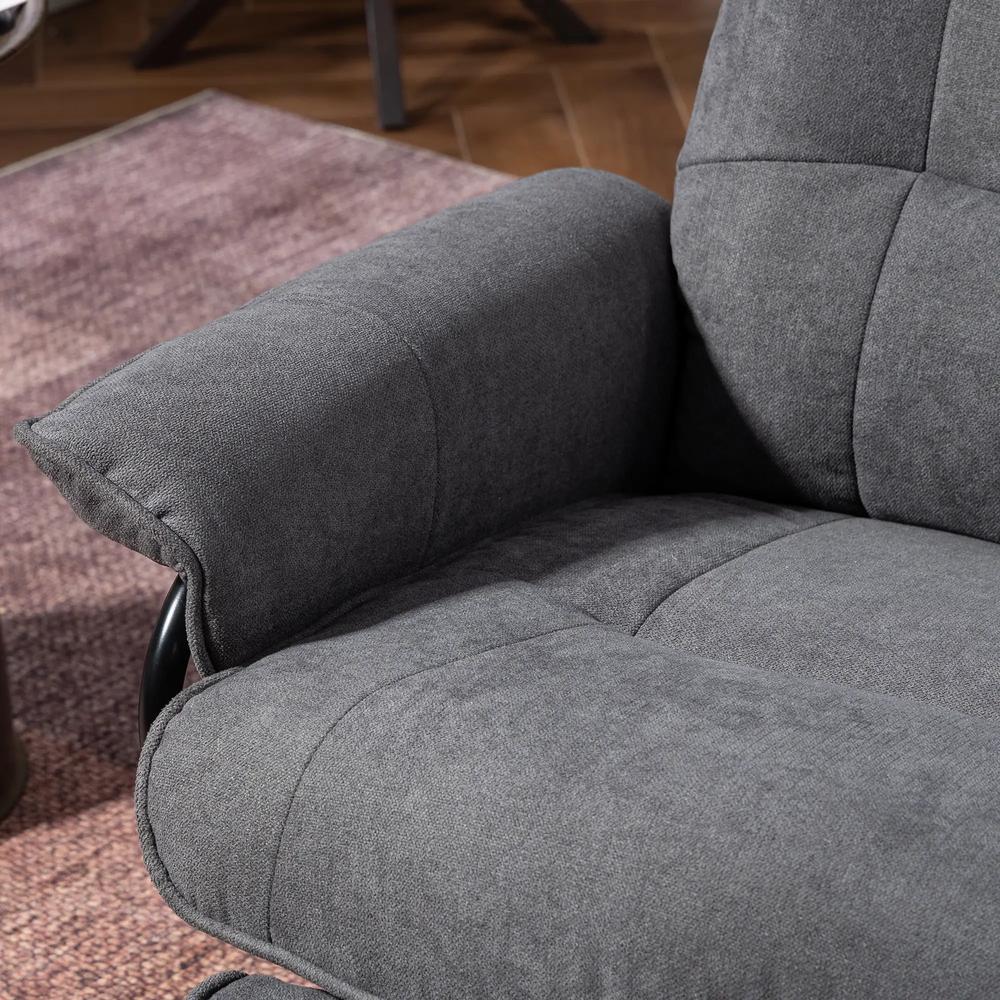 HOMCOM Reclining Swivel Chair, with Footrest 833-621V71 Additional View 31