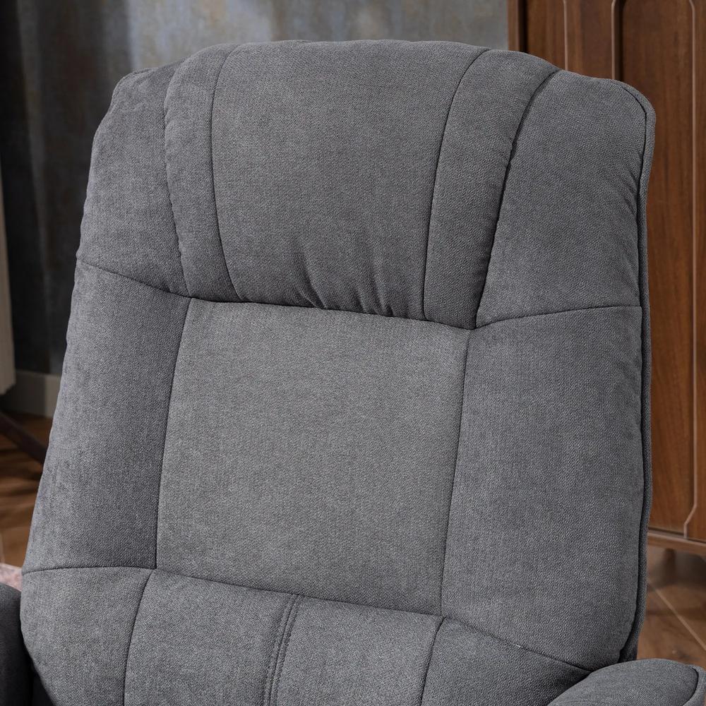 HOMCOM Reclining Swivel Chair, with Footrest 833-621V71 Additional View 32