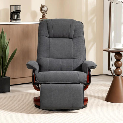 HOMCOM Reclining Swivel Chair, with Footrest 833-621V71 Additional View 35
