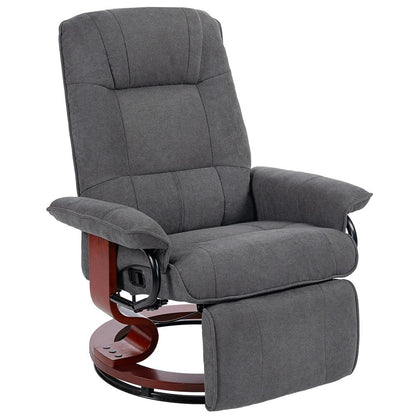 HOMCOM Reclining Swivel Chair, with Footrest 833-621V71 Additional View 39