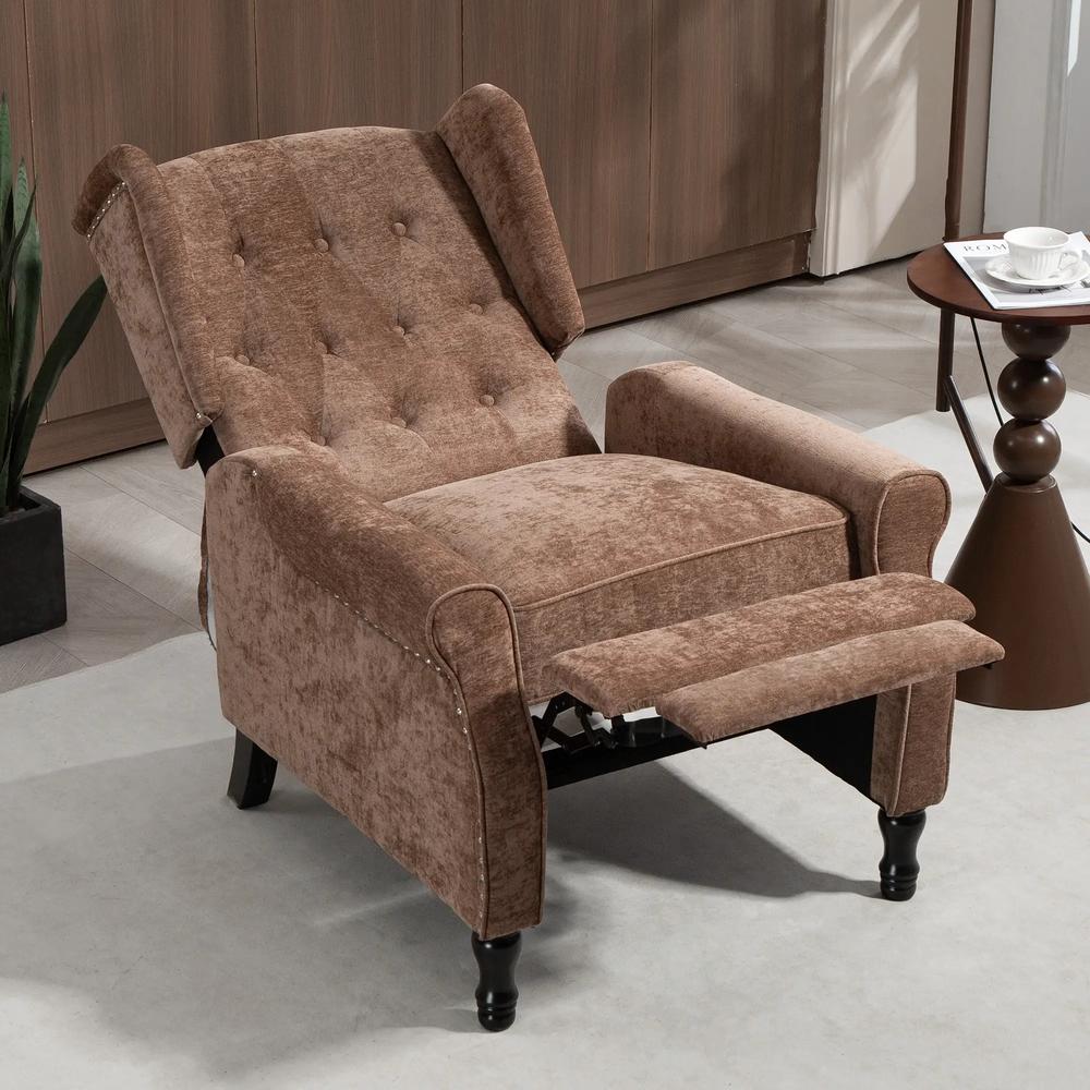 HOMCOM 150&deg; Reclining Vintage Armchair, with footrest Additional View 23