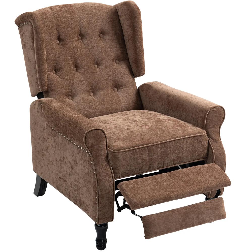 HOMCOM 150&deg; Reclining Vintage Armchair, with footrest Additional View 24