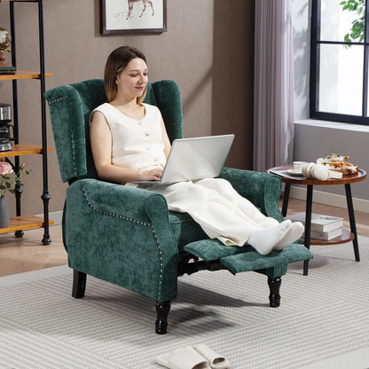 HOMCOM 150&deg; Reclining Vintage Armchair, with footrest Additional View 31