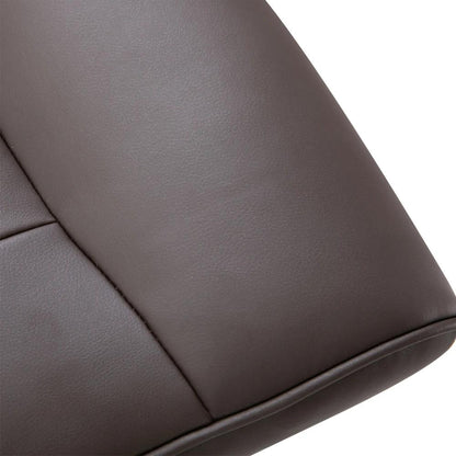 HOMCOM Executive Recliner Chair High Back and Footstool Armchair Lounge Seat Brown Additional View 7