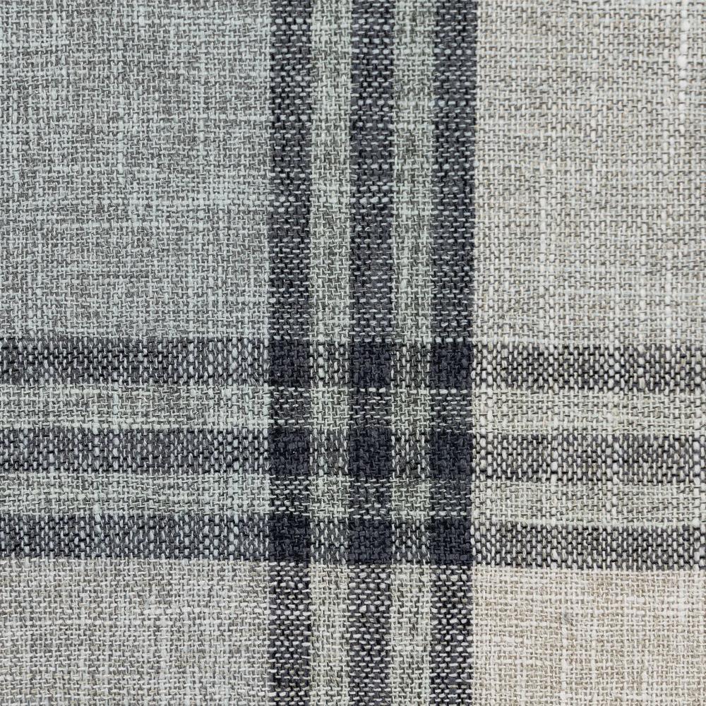 HOMCOM Faux Linen Armchair with Thick Spring Cushion, Wingback Accent Chair with High Back, Solid Wood Legs, Mixed Plaid Additional View 10