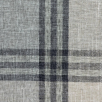 HOMCOM Faux Linen Armchair with Thick Spring Cushion, Wingback Accent Chair with High Back, Solid Wood Legs, Mixed Plaid Additional View 10