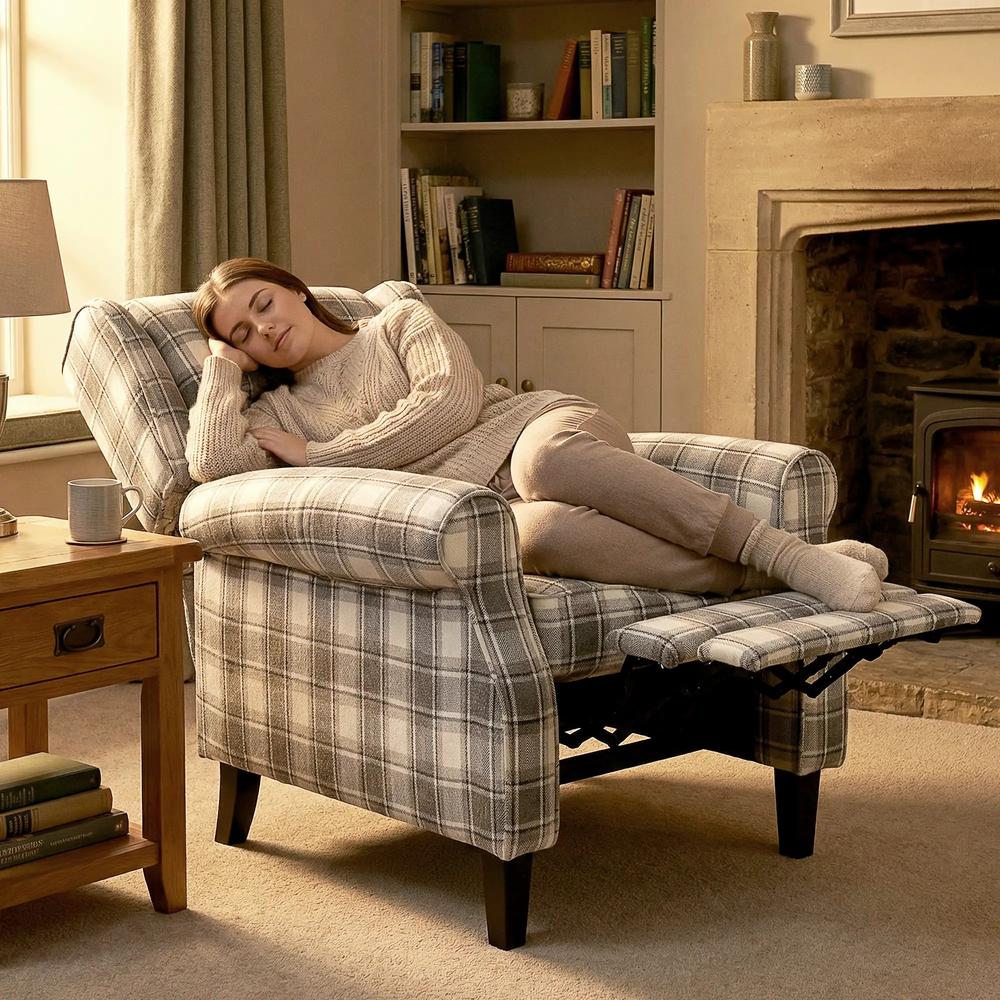 HOMCOM 160&deg; Reclining Armchair, with Footrest Additional View 19