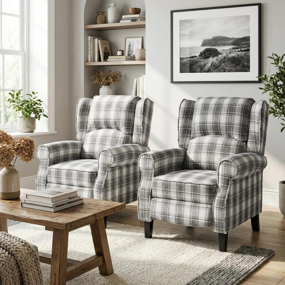 HOMCOM 160&deg; Reclining Armchair, with Footrest Additional View 23