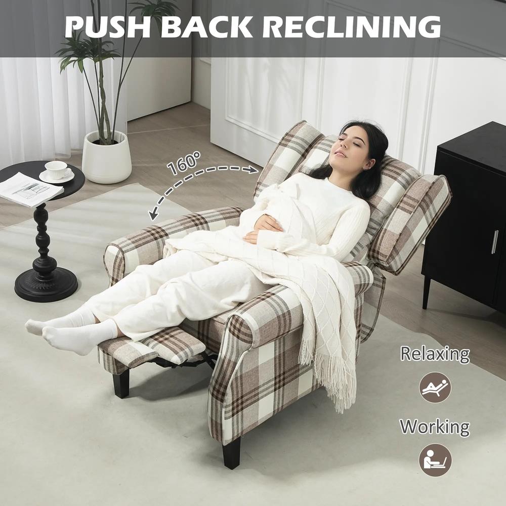 HOMCOM 160&deg; Reclining Armchair, with Footrest Additional View 29