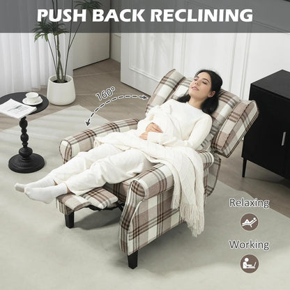 HOMCOM 160&deg; Reclining Armchair, with Footrest Additional View 29