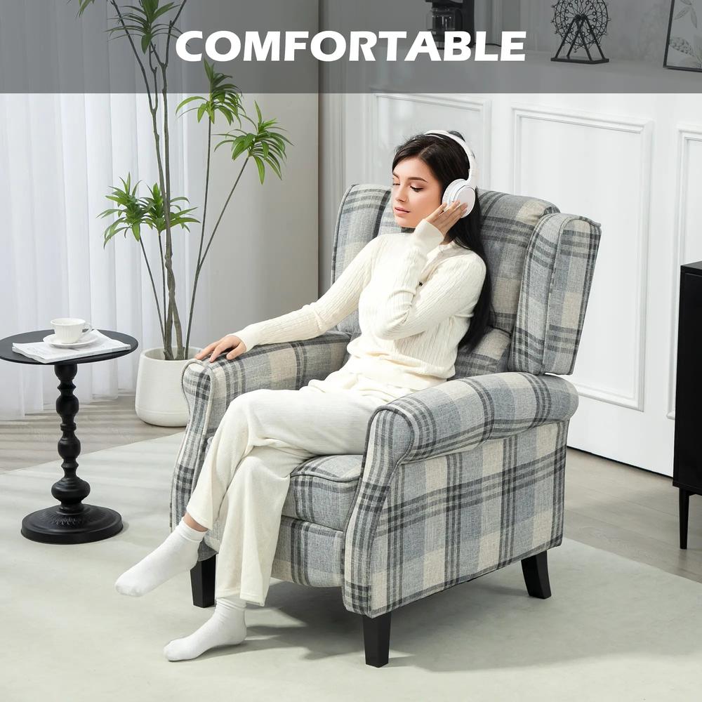 HOMCOM 160&deg; Reclining Armchair, with Footrest Additional View 5