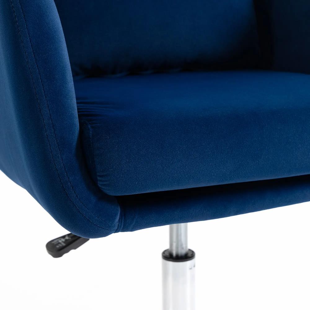 HOMCOM Retro Velvet Swivel Tub Chair with Steel Frame, Cushion Seat Additional View 26