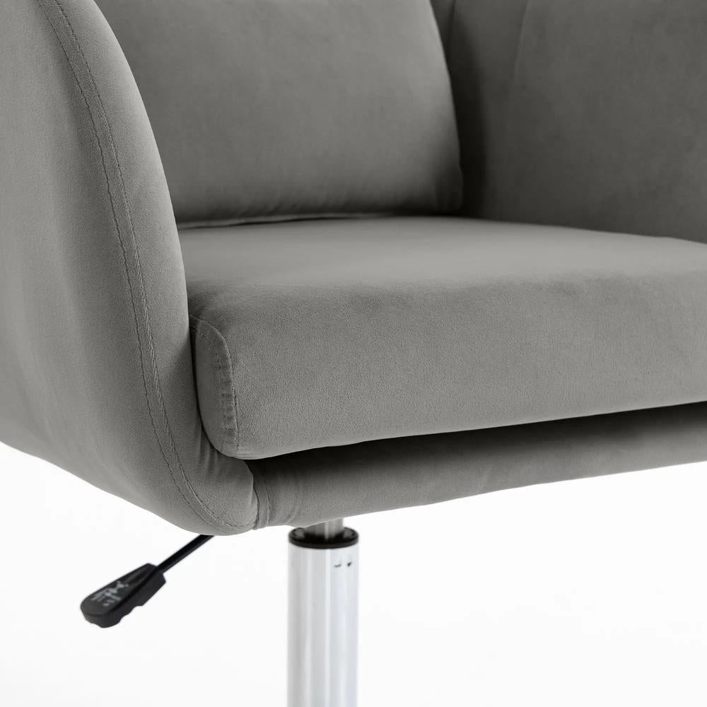 HOMCOM Retro Velvet Swivel Tub Chair with Steel Frame, Cushion Seat Additional View 41
