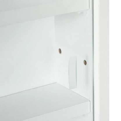 HOMCOM 5-Tier Wall Display Shelf Unit Cabinet w/ 4 Adjustable Shelves Glass Doors Home Office Ornaments 60x80cm Additional View 61