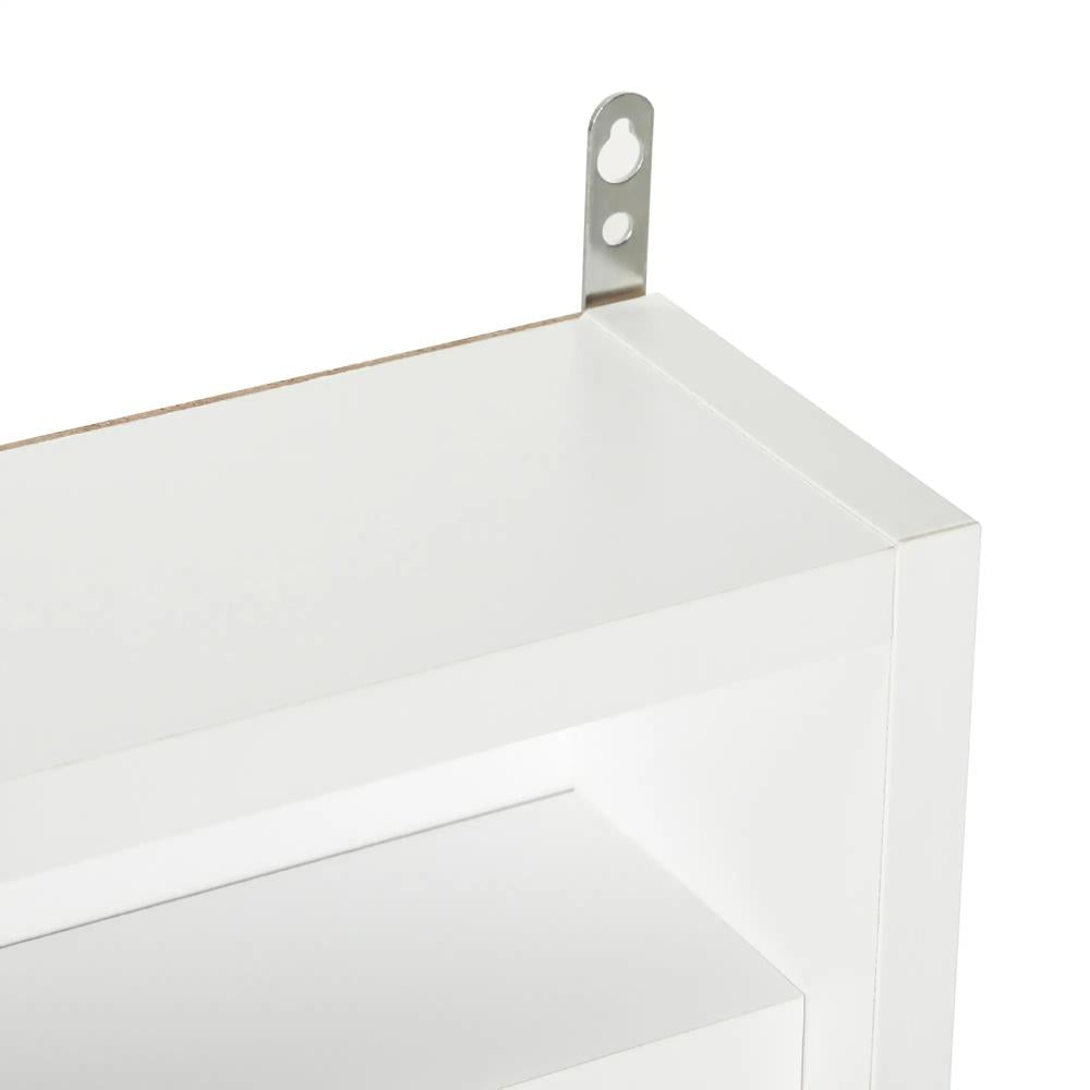 HOMCOM 5-Tier Wall Display Shelf Unit Cabinet w/ 4 Adjustable Shelves Glass Doors Home Office Ornaments 60x80cm Additional View 62
