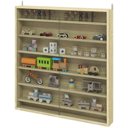 HOMCOM Six Shelf Display Cabinet, with Glass Doors Additional View 22