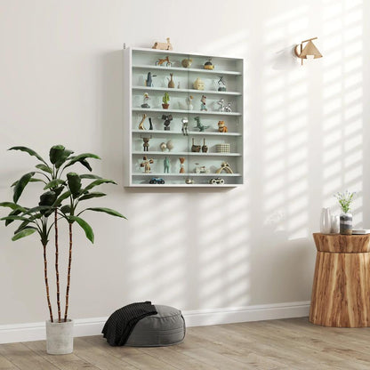 HOMCOM Six Shelf Display Cabinet, with Glass Doors Additional View 24