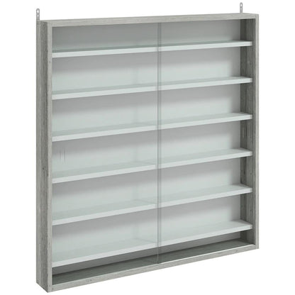 HOMCOM Six Shelf Display Cabinet, with Glass Doors Additional View 33
