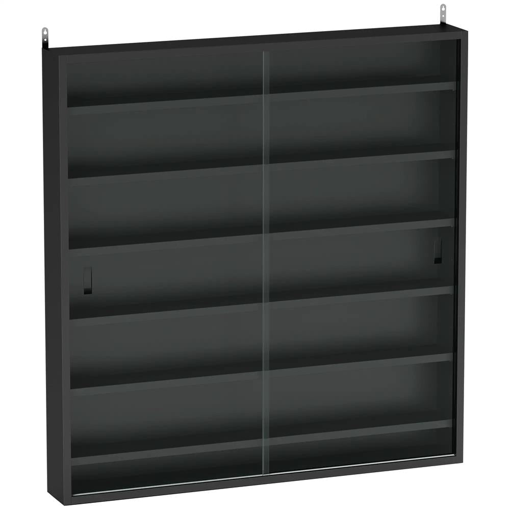HOMCOM Six Shelf Display Cabinet, with Glass Doors Additional View 44