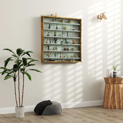 HOMCOM Six Shelf Display Cabinet, with Glass Doors Additional View 56
