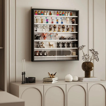 HOMCOM Six Shelf Display Cabinet, with Glass Doors Additional View 8