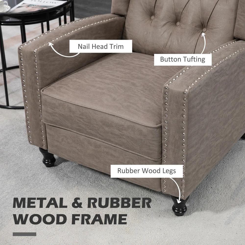 HOMCOM Chesterfield-Style Reclining Armchair Additional View 18