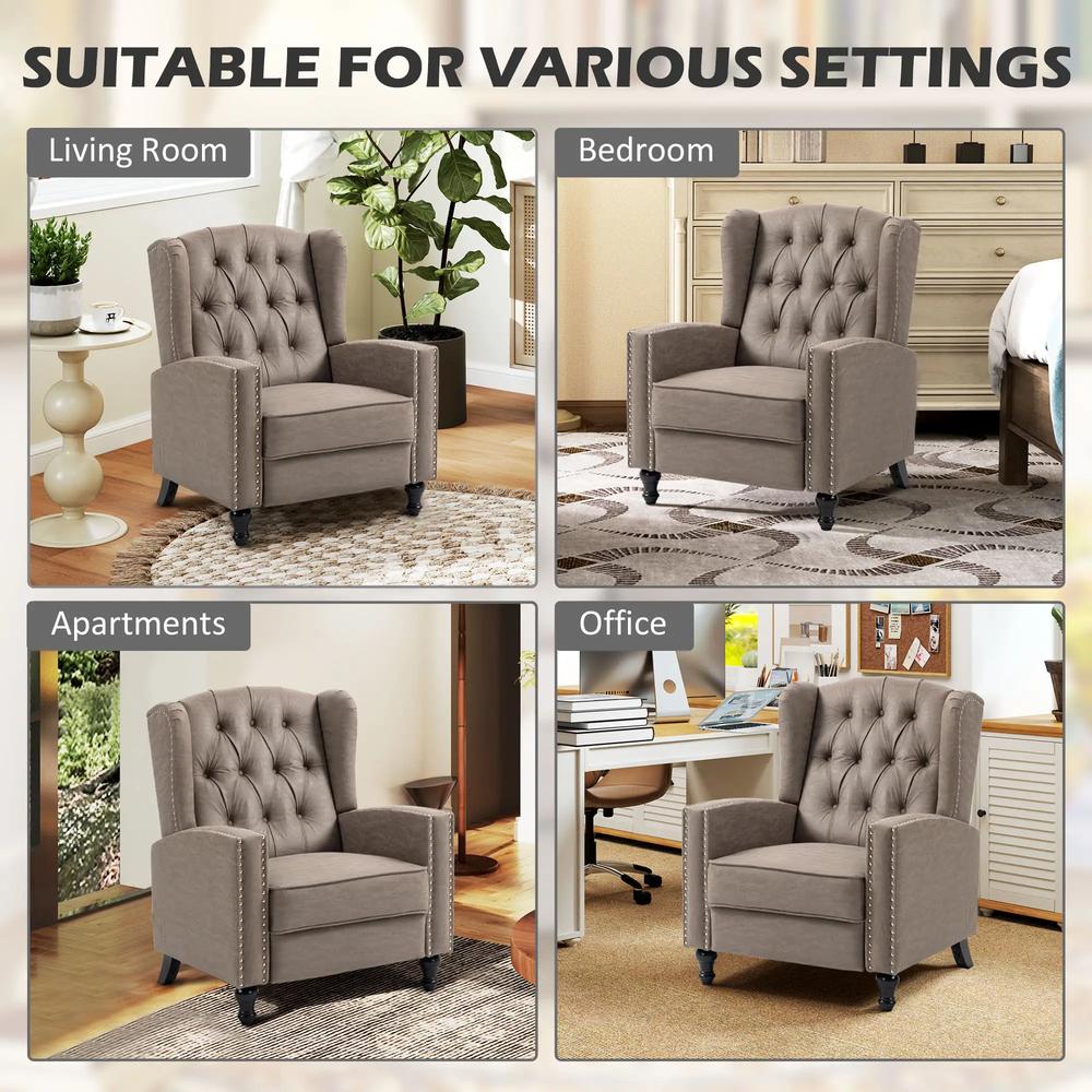 HOMCOM Chesterfield-Style Reclining Armchair Additional View 19