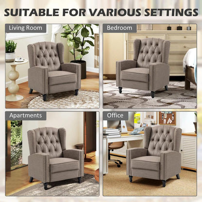 HOMCOM Chesterfield-Style Reclining Armchair Additional View 19