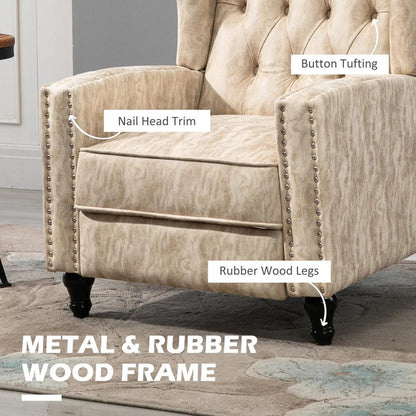 HOMCOM Chesterfield-Style Reclining Armchair Additional View 7