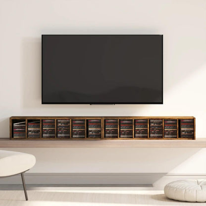 HOMCOM Set of 2 CD Media Display Shelf Unit Tower Rack with Adjustable Shelves Additional View 9