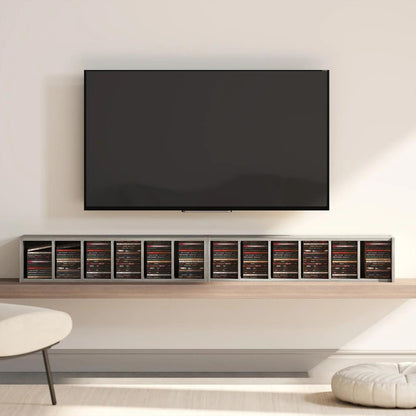 HOMCOM Set of 2 CD Media Display Shelf Unit Tower Rack with Adjustable Shelves Additional View 31