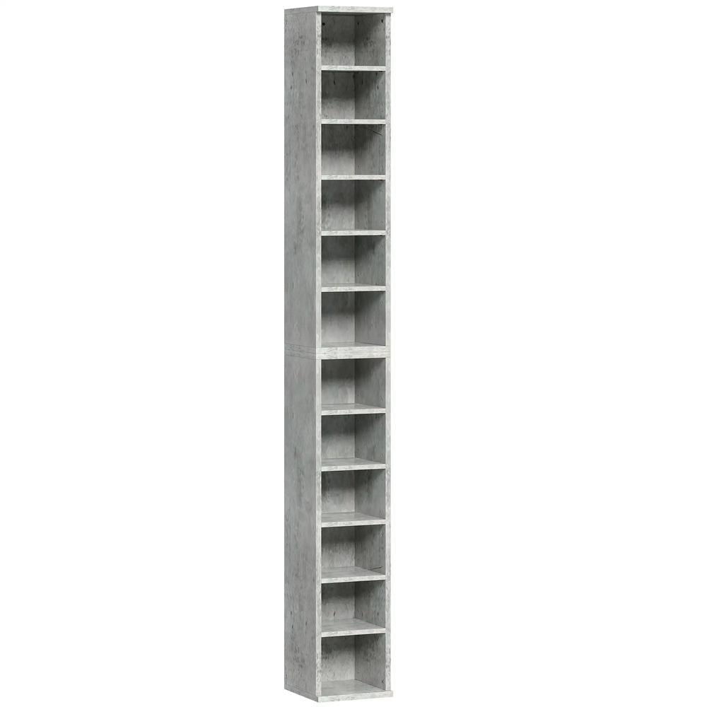 HOMCOM Set of 2 CD Media Display Shelf Unit Tower Rack with Adjustable Shelves Additional View 34