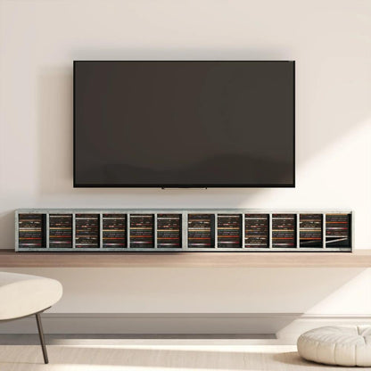HOMCOM Set of 2 CD Media Display Shelf Unit Tower Rack with Adjustable Shelves Additional View 41