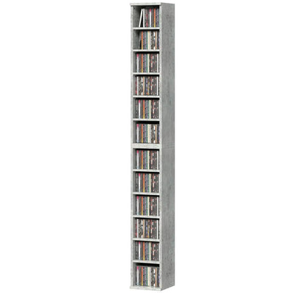 HOMCOM Set of 2 CD Media Display Shelf Unit Tower Rack with Adjustable Shelves Additional View 44