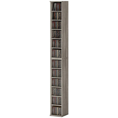 HOMCOM Set of 2 CD Media Display Shelf Unit Tower Rack with Adjustable Shelves Additional View 77