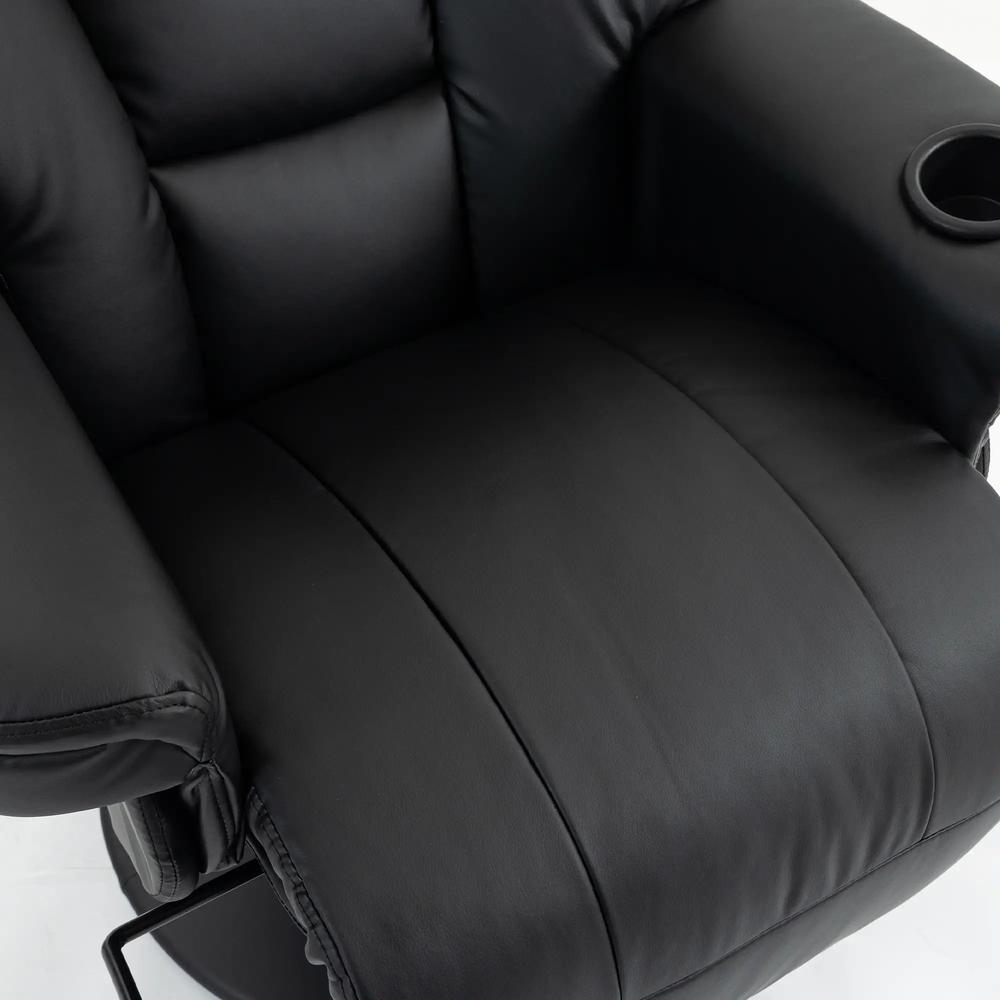HOMCOM Upholstered Reclining Armchair, Manual Recliner Chair with Footrest and Adjustable Backrest Additional View 11