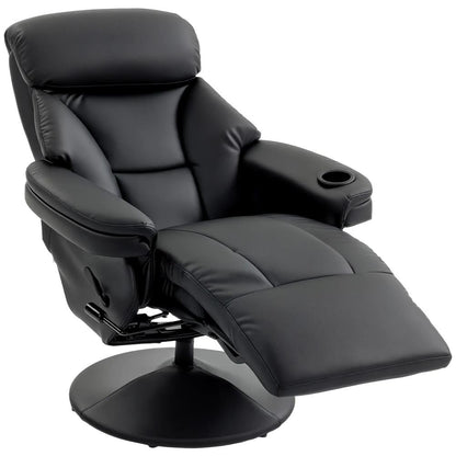 HOMCOM Upholstered Reclining Armchair, Manual Recliner Chair with Footrest and Adjustable Backrest Additional View 14