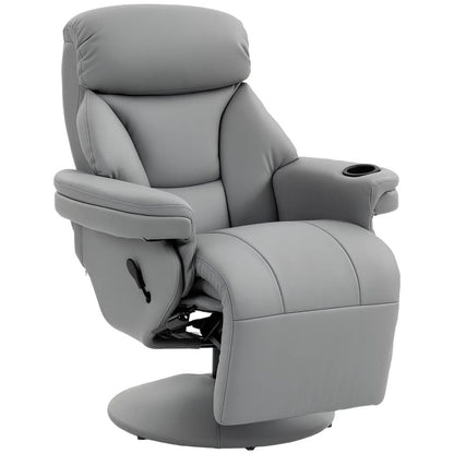 HOMCOM Upholstered Reclining Armchair, Manual Recliner Chair with Footrest and Adjustable Backrest Additional View 15