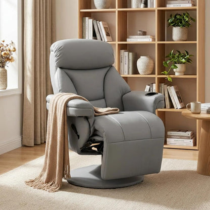 HOMCOM Upholstered Reclining Armchair, Manual Recliner Chair with Footrest and Adjustable Backrest Additional View 16