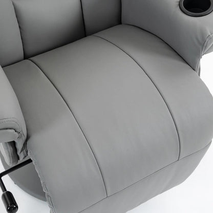 HOMCOM Upholstered Reclining Armchair, Manual Recliner Chair with Footrest and Adjustable Backrest Additional View 26